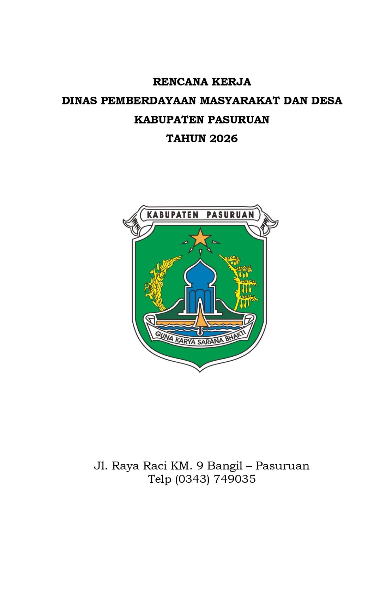 RENJA DPMD TAHUN 2026