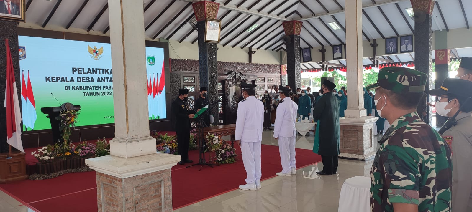 Pelantikan Kades Desa Kepuh Kec Kejayan dan Kades desa GROGOL Kec gondang Wetan